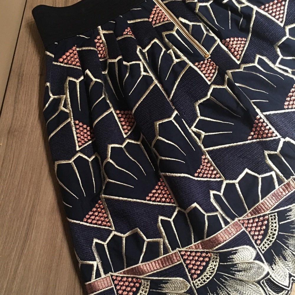 Navy Anthropologie Skirt - worn only once!